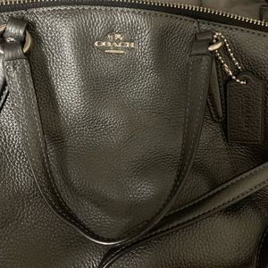 Cross-body silver Coach purse! Like new!